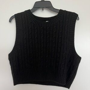 Black Sweater Vest